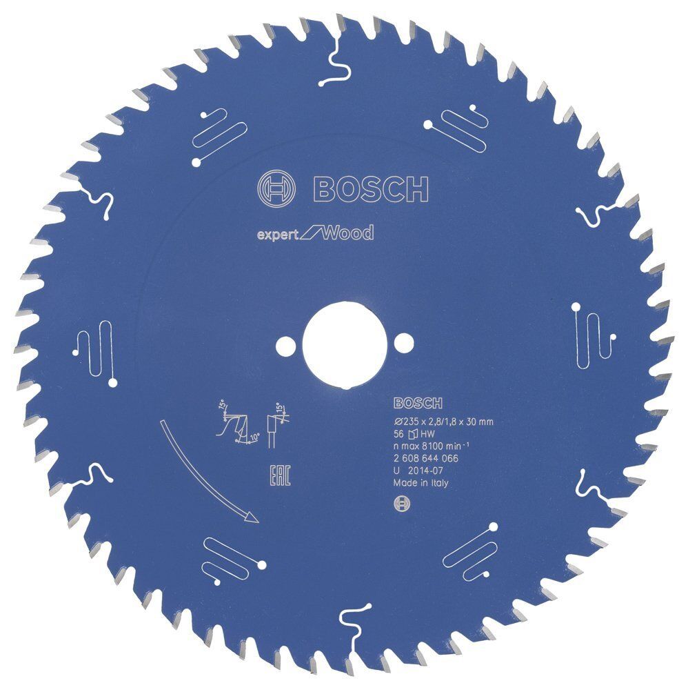 Bosch Ahşap Daire Kesme Bıçağı 235*30 mm 56 Diş Expert 2608644066