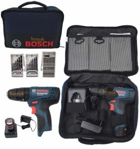 BOSCH GSB 120-LI Tek Akülü 39 Aksesuarlı Akülü Darbeli Matkap
