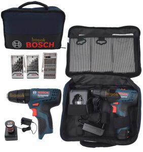 BOSCH GSB 120-LI Tek Akülü 39 Aksesuarlı Akülü Darbeli Matkap