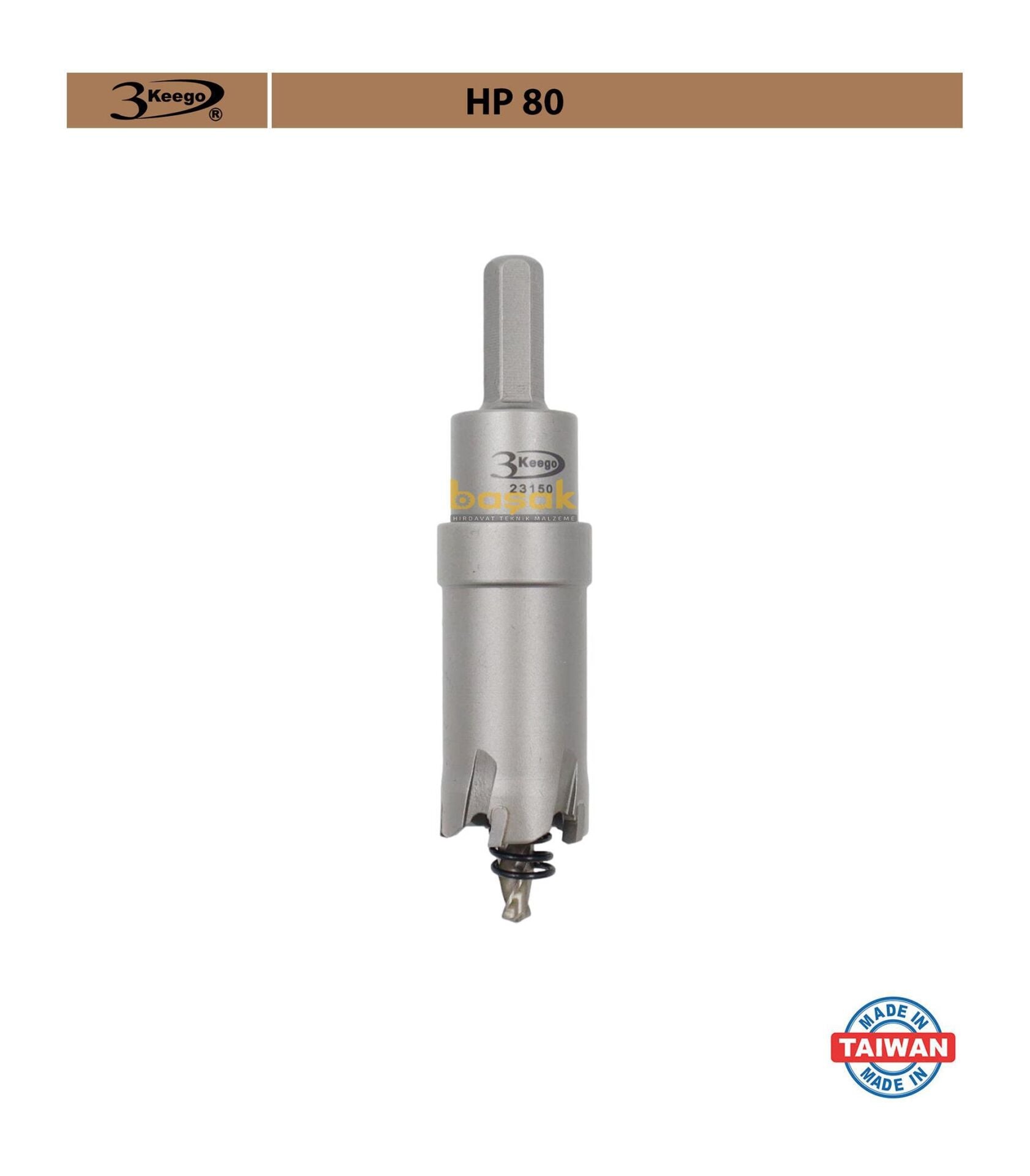 3Keego 25 mm TCT Uzun Delik Testeresi HP80