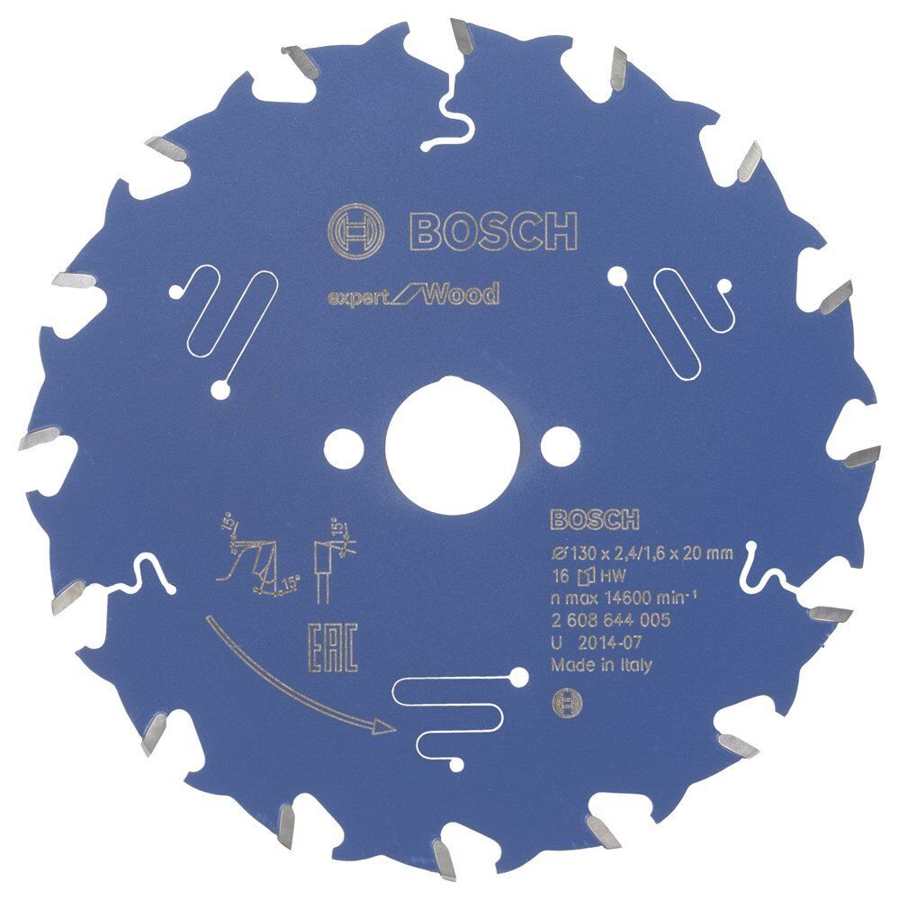Bosch Ahşap Daire Kesme Bıçağı 130*20 mm 16 Diş Expert 2608644005
