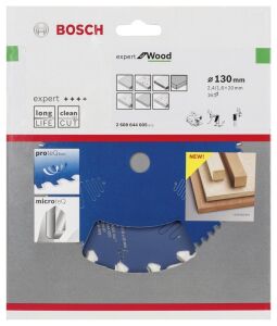 Bosch Ahşap Daire Kesme Bıçağı 130*20 mm 16 Diş Expert 2608644005