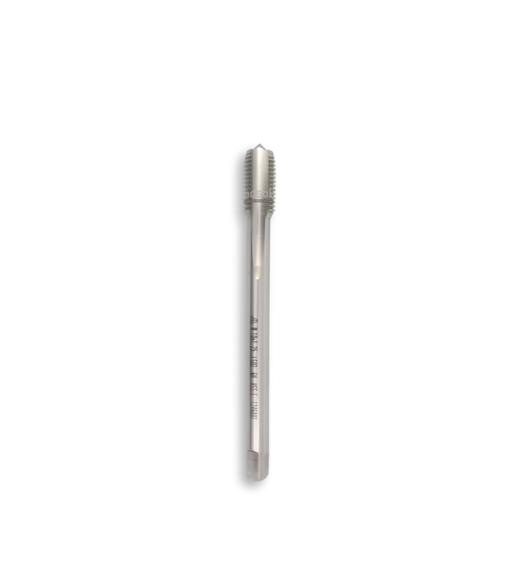 MTE M10 x 1,25 İnce Diş Makina Kılavuzu Düz HSSE DIN 374/C