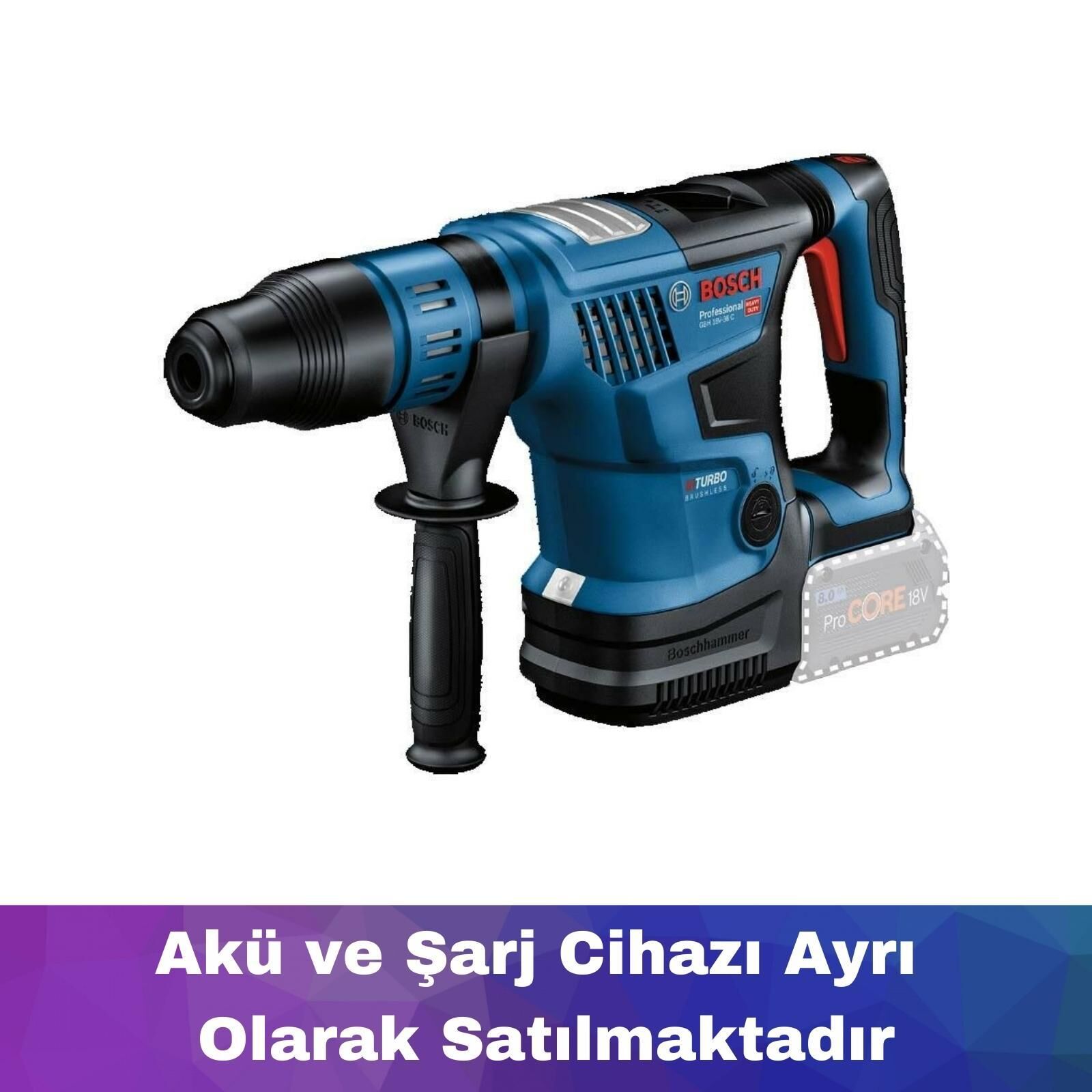 Bosch GBH 18V-36 C Akülü Sds-Max Kırıcı Delici (Akü ve Şarj Yoktur) 0611915021