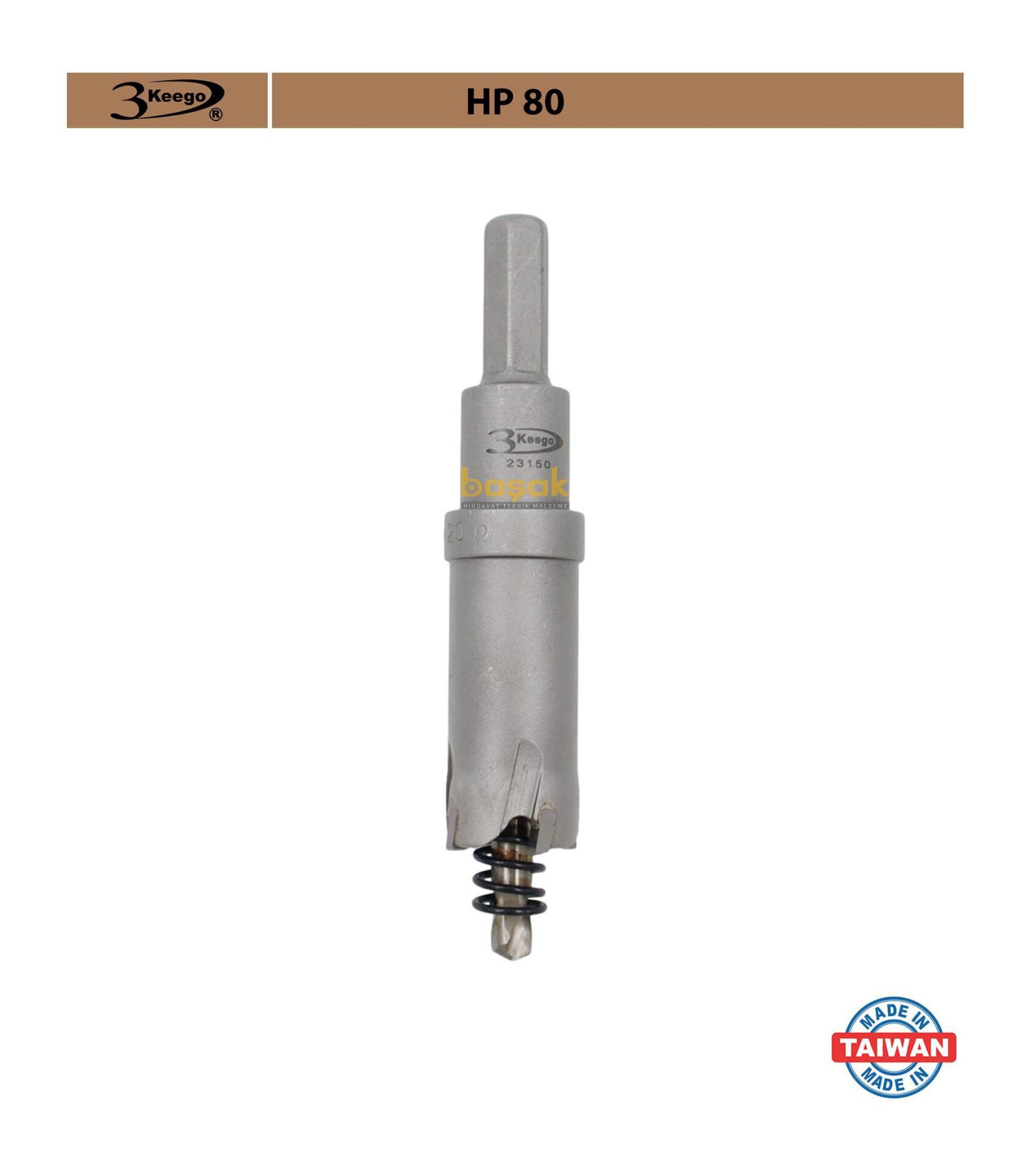 3Keego 20 mm TCT Uzun Delik Testeresi HP80