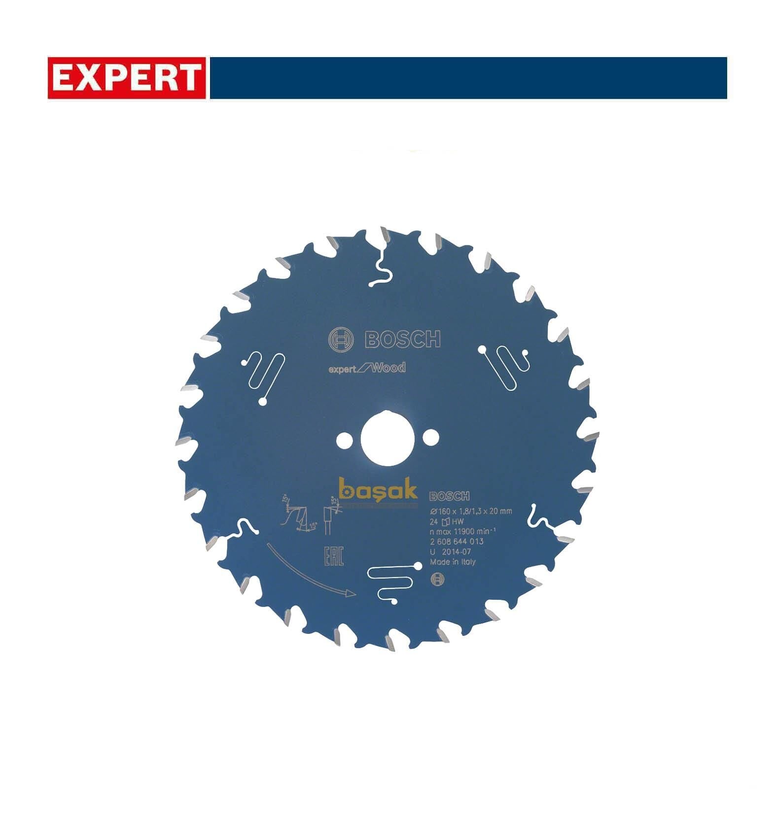 Bosch Expert 160x20 mm 24 Diş Ahşap Daire Kesme Bıçağı 2608644013