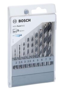 Bosch HSS PointTeQ 9'lu HEX Metal Matkap Uç Seti 2607002826