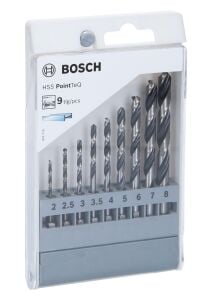 Bosch 2-8mm PointTeQ HEX Metal Matkap Uç Seti HSS 9'lu 2607002826