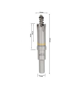 3Keego 16 mm TCT Uzun Delik Testeresi HP80