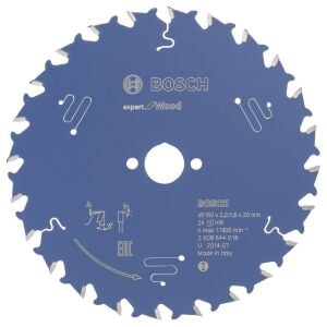Bosch Ahşap Daire Kesme Bıçağı 160*20 mm 24 Diş Expert 2608644016