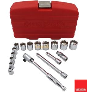 Ceta Form 3/8'' İnç Sae Lokma Takımı 17 Parça 12 köşe C10A-17PBT
