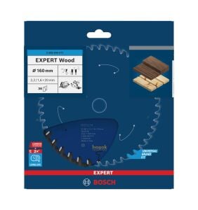 Bosch Ahşap Daire Kesme Bıçağı 160*20 mm 36 Diş Expert 2608644017