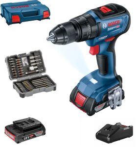 Bosch GSB 18V-50 Akülü Matkap 43 Parça Aksesuar setli 2x2 Ah 0615990M8K