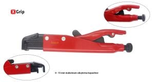 Ceta Form 195 mm X-Grip L Uçlu Eksenel Ayarlı Pense E56-L1