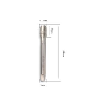 MTE M12x1,25 İnce Diş Makina Kılavuzu Düz HSSE DIN 374/C
