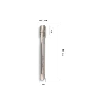 MTE M12x1,25 İnce Diş Makina Kılavuzu Düz HSSE DIN 374/C