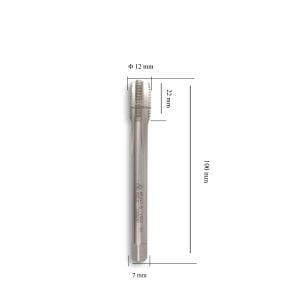MTE M12x1,5 İnce Diş Makina Kılavuzu Düz HSSE DIN 374/C