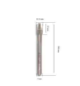 MTE M12x1,5 İnce Diş Makina Kılavuzu Düz HSSE DIN 374/C