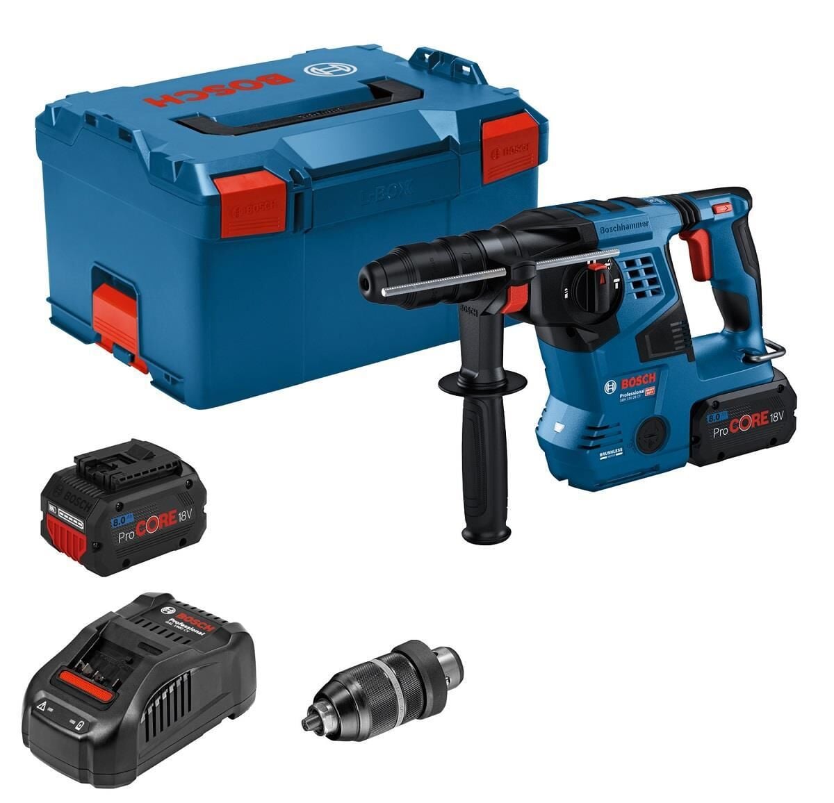 Bosch GBH 18V-28 CF Akülü SDS PLUS Kırıcı Delici 2x8 Ah 0611921002