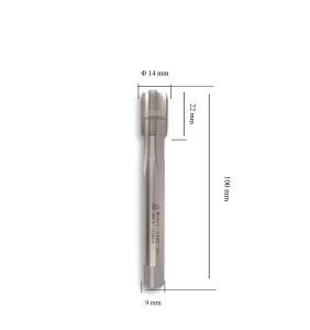 MTE M14x1 İnce Diş Makina Kılavuzu Düz HSSE DIN 374/C
