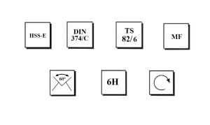 MTE M14x1 İnce Diş Makina Kılavuzu Düz HSSE DIN 374/C