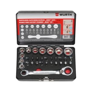 Würth 31 Parça Mini Cırcırlı 1/4 Lokma ve Bits Uç Seti 096511310