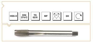 MTE M18x2 İnce Diş Makina Kılavuzu Düz HSSE DIN 374/C