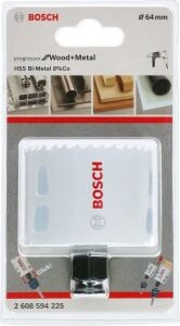 Metal ve Ahşap 64 mm Hss Bi-Metal %8 Kobaltlı Delik Testeresi BOSCH 2608594225