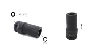 Ceta Form 19 mm 3/4 Havalı Derin Lokma Anahtar C74-H19