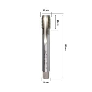 MTE M20x1,5 İnce Diş Makina Kılavuzu Düz HSSE DIN 374/C