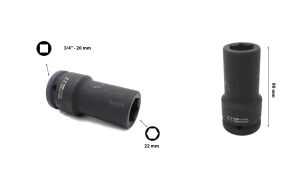 Ceta Form 22 mm 3/4 Havalı Derin Lokma Anahtar C74-H22