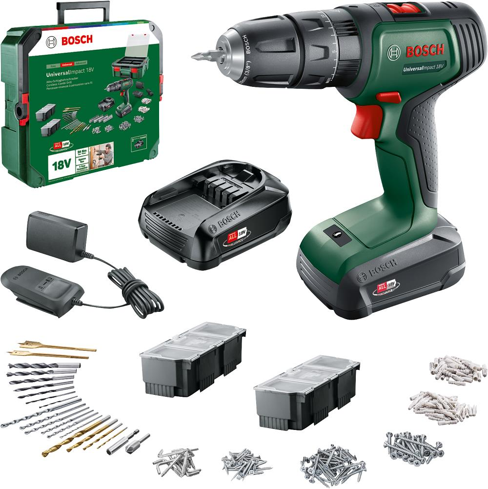 Bosch Universal Impact 18 SBX + 241 Aksesuar (2x1,5Ah) 06039D4103