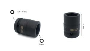 Ceta Form 27 mm 3/4” 6 Köşe Havalı Lokma Anahtar C72-H27