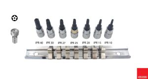 Ceta Form 1/4'' IPR10-40 5 Köşe Delikli Torx Lokma Takımı C08S-RTP7
