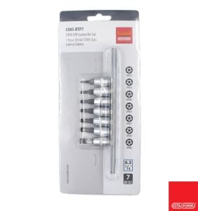 Ceta Form 1/4'' IPR10-40 5 Köşe Delikli Torx Lokma Takımı C08S-RTP7