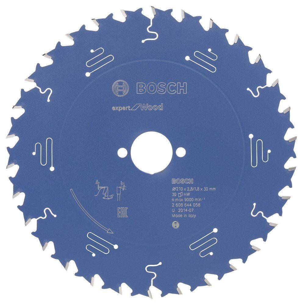 Bosch Ahşap Kesme Daire Testere Bıçağı 210*30 mm 30 Diş Expert 2608644058