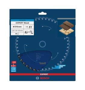 Bosch Ahşap Kesme Daire Testere Bıçağı 210*30 mm 40 Diş Expert 2608644059