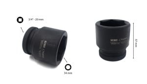 Ceta Form 34 mm 3/4” 6 Köşe Havalı Lokma Anahtar C72-H34