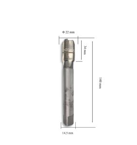 MTE M22x2 İnce Diş Makina Kılavuzu Düz HSSE DIN 374/C