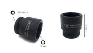 Ceta Form 36 mm 3/4” 6 Köşe Havalı Lokma Anahtar C72-H36