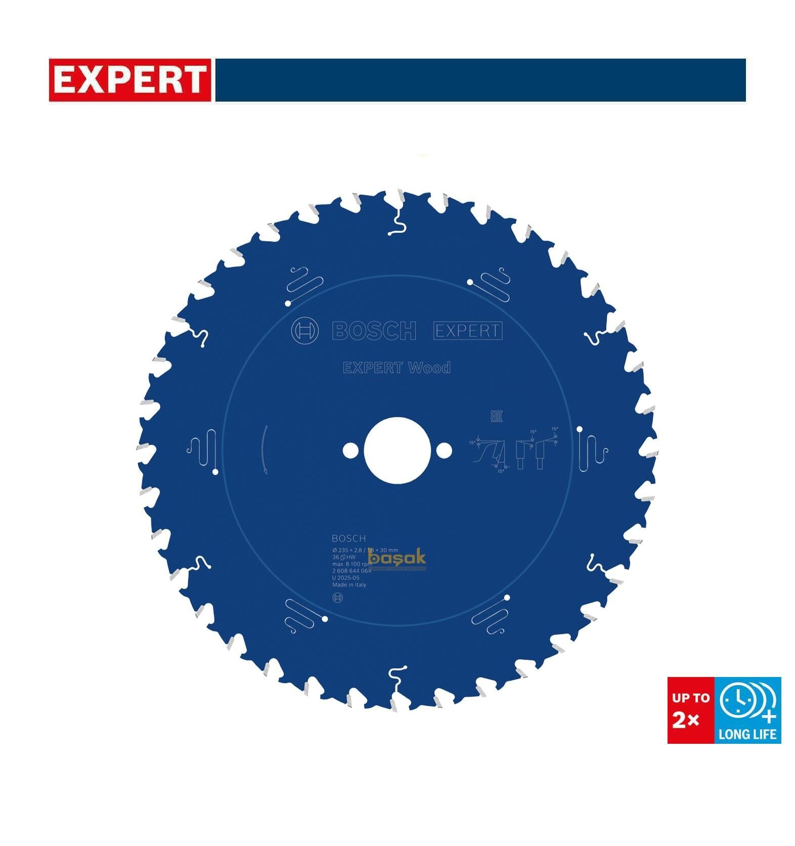 Bosch Expert 235x30mm 36 Diş Ahşap Daire Testere Bıçağı 2608644064