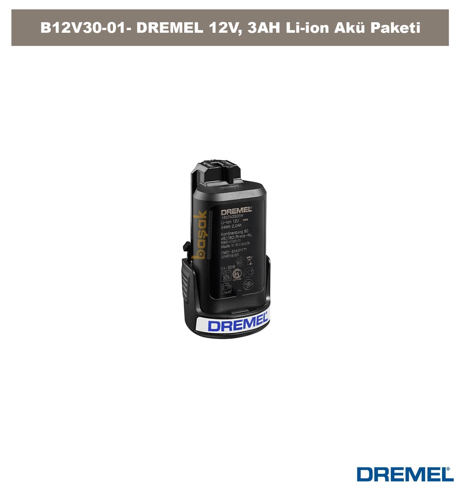 Dremel B12V30-01 12V 3AH Li-on Akü Paketi 261512V3JA