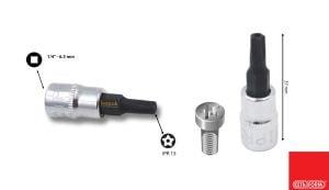 Ceta Form 1/4'' IPR 15 5 Köşe Delikli Torx Lokma C08S-IPR15
