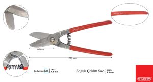Ceta Form 300 mm Tenekeci Sac Makası (İngiliz Modeli) J06-300-2