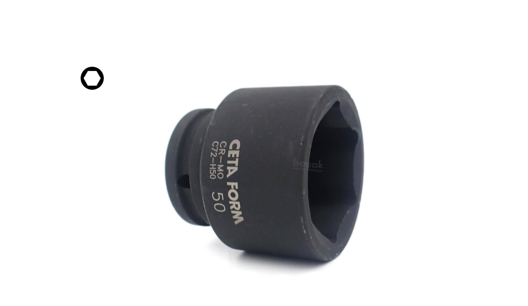 Ceta Form 50 mm 3/4” 6 Köşe Havalı Lokma Anahtar C72-H50