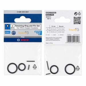 Bosch Pro 1/4 Darbeli Lokma Pim ve Halka Seti 2608003064