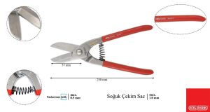 Ceta Form 250 mm Tenekeci Sac Makası (İngiliz Modeli) J06-250-2