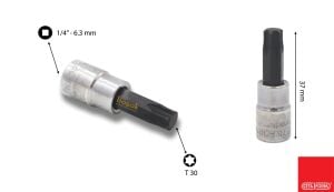 Ceta Form T30 1/4” Lokmalı Torx Allen C08S-T30
