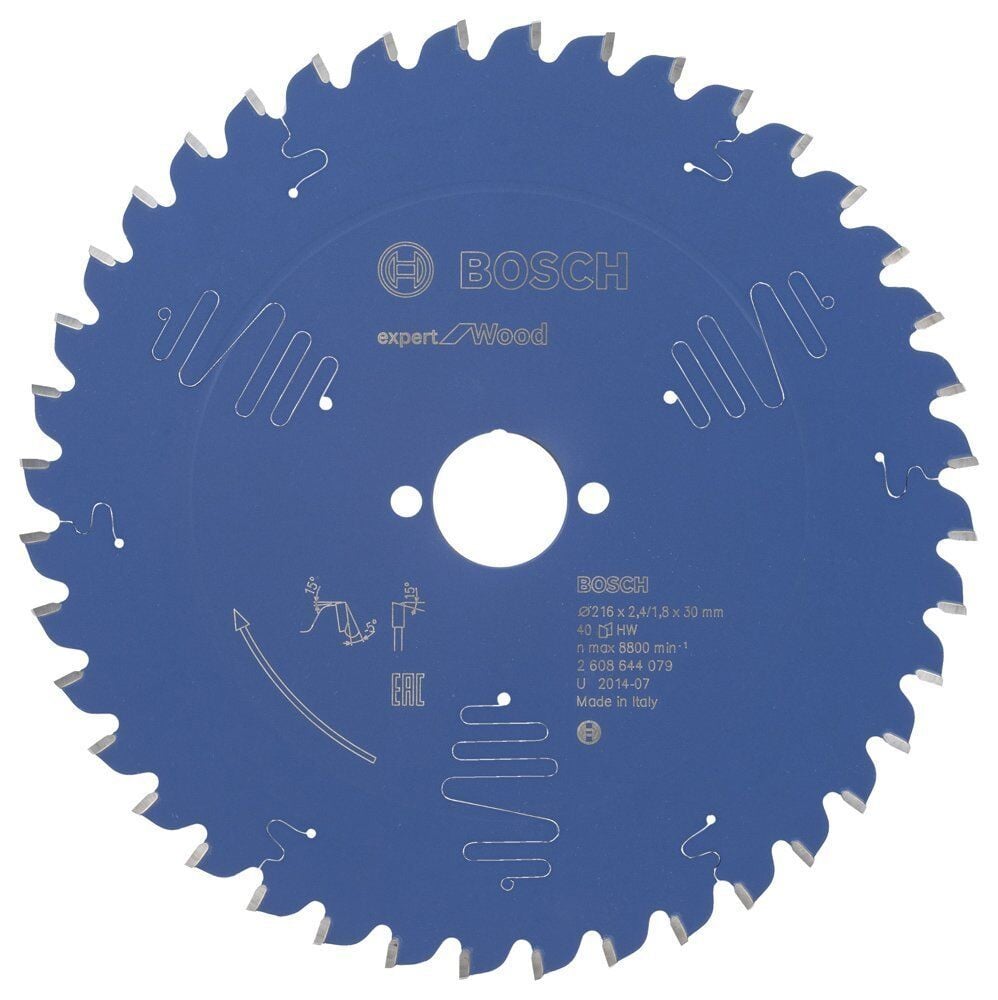 Bosch Ahşap Kesme Daire Testere Bıçağı 216*30 mm 40 Diş Expert 2608644079