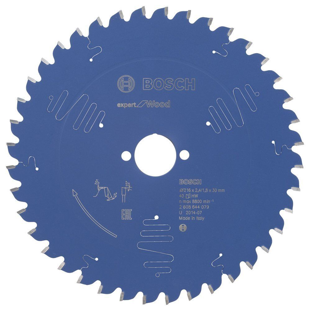 Bosch Ahşap Kesme Daire Testere Bıçağı 216*30 mm 40 Diş Expert 2608644079